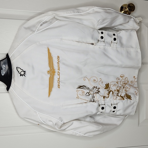 Joe Rocket Honda Goldwing white summer motorcycle motocross jacket size small - Picture 7 of 14